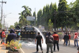 Polres Kediri Kota Gelar Simulasi Sispamkota Siap Amankan Pemilu 2024