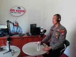 Polres Kediri Gandeng Media Sosialisasikan Ops Mantap Brata Semeru 2023/2024