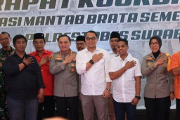 Forkopimda Surabaya dan Peserta Pemilu Gelar Deklarasi Pemilu