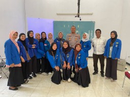 Kapolres Pasuruan Kota Berikan Paparan Kegiatan Narasumber Analisi Pertahanan dan Keamanan Dalam Rangka Sekolah Kader Kopri -VI PMII