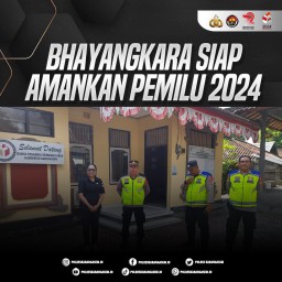 Siap Amankan Pemilu, Polres Karangasem Pengamanan Kantor Bawaslu