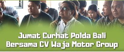 Jumat Curhat, Polda Bali Bersama CV Waja Motor Group