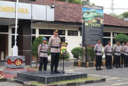 Arahan Apel Jam Pimpinan: Kesiapan Personil Menghadapi Pemilu Menjadi Penekanan Kapolres Jembrana