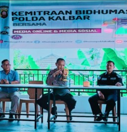 Humas Polda Kalbar Jalin Kemitraan Bersama Media Online dan Media Sosial