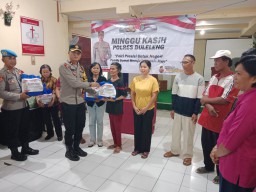 Minggu Kasih, Polres Buleleng di Gereja Kemah Injil Indonesia (GKII)