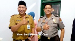 Pastikan Aman, Kapolsek Tegalampel dan Anggota PAM Malam Puncak HUT TNI ke 78 di Koramil 03 Tegalampel