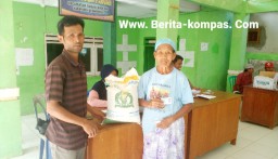 Bersama PT. Pos Indonesia, Kades Paguan Salurkan Bantuan Beras CPP Tahun 2023