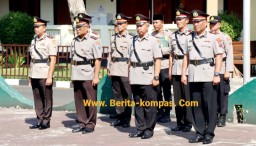 Kapolres Bondowoso Pimpin Acara Sertijab, Iptu Sobingan, SH. Resmi Jadi Kapolsek Tegalampel