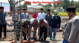 Forkopimcam Tegalampel, Lakukan Peletakan Batu Pertama Pembangunan Masjid Ar Raudhah di Kelurahan Sekarputih