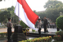 Upacara Peringatan Hari Sumpah Pemuda ke 95 di Mapolres Malang, Dengan Semangat Kebangsaan