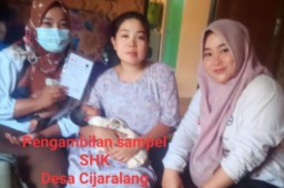 Tim Kesehatan Ibu dan Anak Puskesmas Cimanggu Lakukan Skrining Hipotiroid Kongenital Bayi Baru Lahir