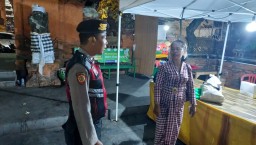 Satgas Operasi Mantap Brata Agung 2023-2024 Polresta Denpasar Amankan Kunjungan Capres ke Pasar Badung