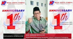 Kepala Desa Kaduengang Kecamatan Cadasari, Kabupaten Pandeglang Ade Ahmad Baedowi Ucapkan Selamat Ulang Tahun ke 1 Media Berita Kompas.com