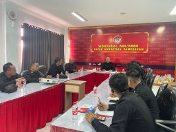Lapas Narkotika Kelas IIA Pamekasan Kanwil Kemenkumham Jatim Menggelar rapat Persiapan Kegiatan Skrining TBC Kepada Seluruh Warga Binaan