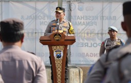 Polres Nganjuk Gelar Upacara Pembukaan Latihan Kerja 48 Siswa Diktuk Bintara Polri, Kapolres Ingatkan Untuk Jaga Netralitas
