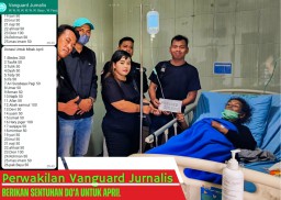 Vanguard Jurnalis Berikan Do'a Terbaik Untuk April