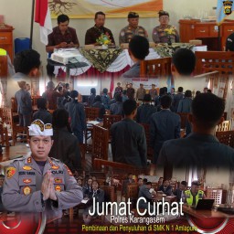 Cegah Perundungan dan Kekerasan di Sekolah Program Jumat Curhat Polres Karangasem
