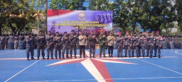Kegiatan Apel Gelar Kesiapan Latihan Pengamanan Pemilihan Umum Koarmada l T.A 2023