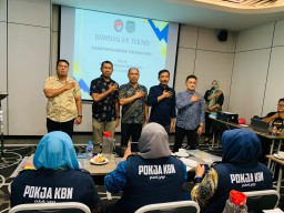 Caption. Sejumlah Pokja KBN Mendapat Meteri Pemantapan Terkait Kasus Penyalahgunaan Narkoba Dari Plh. Kepala Badan Narkotika BNN Kota Surabaya