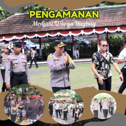 Kapolres Karangasem Laksanakan Pengecekan Terhadap Personil Yang Melaksanakan Pengamanan