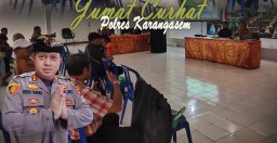 Jumat Curhat Polres Karangasem, Himbau Masyarakat Untuk Turut Menjaga Situasi Kamtibmas Jelang Pemilu 2024