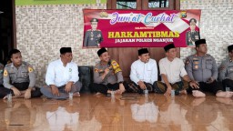 Jumat Curhat, Polres Nganjuk Mengimbau Lebih Baik Mencegah Sebelum Gangguan Kamtibmas