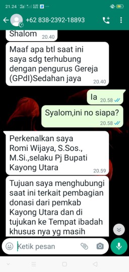 Aksi Penipuan Catut Nama PJ Bupati Kayong Utara, Romi Wijaya