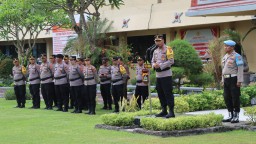 Polresta Denpasar Gelar Kesiapan Operasi Mantap Brata Agung Tahap Kampanye 2023-2024