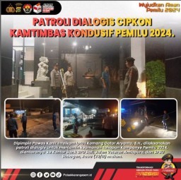 Patroli Dialogis Cipkon Kamtibmas Kondusif Pemilu 2024