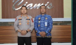 Kapolres Ciamis Terima Silaturahmi Kepala BNNK Ciamis