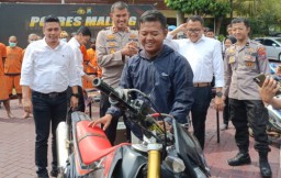 Terima Kasih Dari Muhammad Affandi Kepada Polres Malang, Atas Kembalinya Honda CRF Miliknya