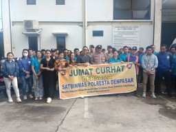 Jumat Curhat Sat Binmas Polresta Denpasar: Masyarakat dan Polisi Saling Berkomunikasi