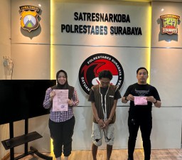 Pemuda Warga Simo Gunung Kedapatan Barang Haram Diamankan Satresnarkoba Polrestabes Surabaya