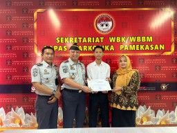 Lapas Narkotika Kelas IIA , Kanwil Kemenkumham Jatim Gelar Pelepasan Siswa Magang SMKN 3 Pamekasan