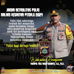 Apel Jam Pimpinan, Wakapolres ; Jaga Netralitas dan Mengajak Masyarakat Untuk Menjadi Polisi Bagi Dirinya Sendiri