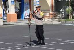 Apel Pagi OMB Polres Karangasem Dipimpin Kawas Ops