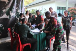 Menyambut Hari Juang Kartika TNI AD ke-78, Kodim Tabanan Gelar Donor Darah Bersama PMI