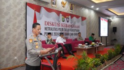Polres Metro Jakarta Timur, Mengadakan Giat Diskusi Kebangsaan Netralitas Polri Dalam Pemilu 2024