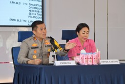 Tatap Muka Bersama Bhayangkari, Kapolres Nganjuk Ajak Dukung Suami uUntuk Jaga Netralitas Selama Pemilu 2024