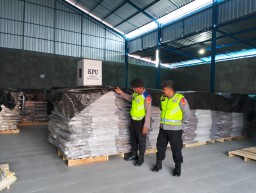 Polres Karangasem Perketat Pengamanan Gudang Logistik