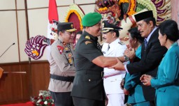Wakapolda Bali Hadiri Pelantikan Penjabat Bupati Klungkung