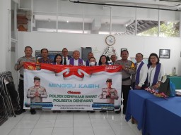Melalui Minggu Kasih Polsek Denpasar Barat Jalin Kedekatan Bersama Masyarakat