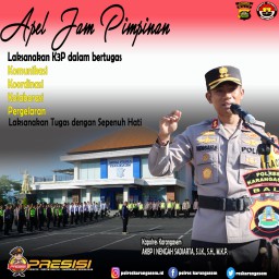Arahan Kapolres Karangasem Dalam Apel Jam Pimpinan