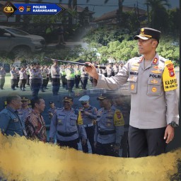 Kapolres Karangasem Pimpin Apel Kesiapan Pengamanan Sidang Perdana