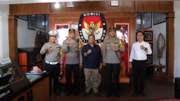 Kapolres Buleleng Pastikan Kamtibmas Tetap Kondusif, Sambangi Kantor KPU dan Gudang Logistik Kabupaten Buleleng