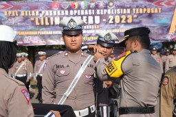 Menjelang Nataru, Polres Sampang Gelar Apel Pasukan Operasi Lilin Semeru 2023