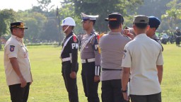 Polda Bali Laksanakan Gelar Pasukan Operasi Lilin Agung 2023, Dalam Rangka Pengaman Nataru