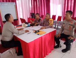 Cek kesiapan Personel, Kabag Ops Kontrol Pos Terpadu Ops Lilin Jaya 2023