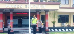 Kapolres Buleleng, Pimpin Apel Operasi Lilin Agung 2023 Persiapan Pengamanan Kegiatan Natal Tahun 2023 di Kabupaten
