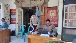 Cek Kehadiran Personel, Subsatgas Propam Operasi Mantap Brata Agung Saat pelaksanaan Tugas OMB